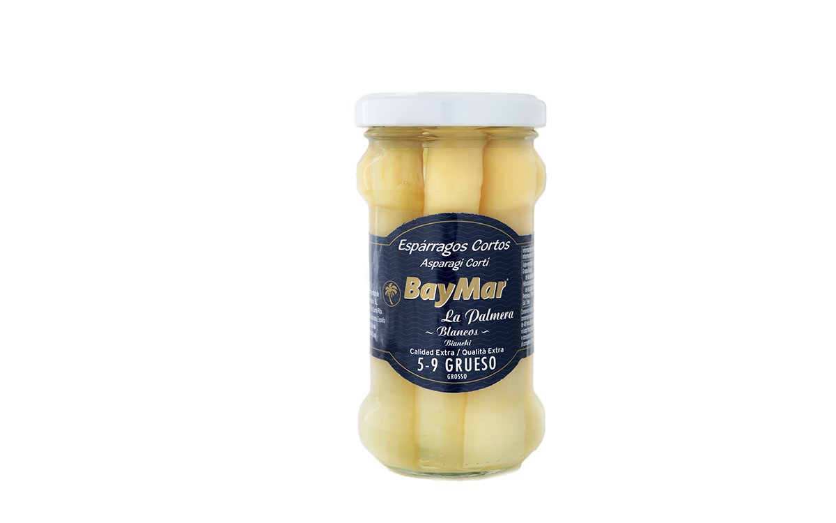 Espárragos blancos categoría extra. 5/9 frutos. 580 ml