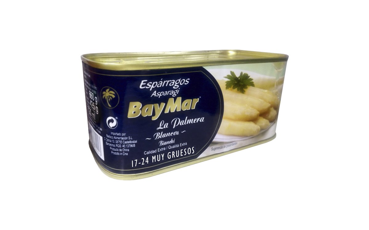 Espárragos blancos categoría extra. 17/24 frutos. 720 ml