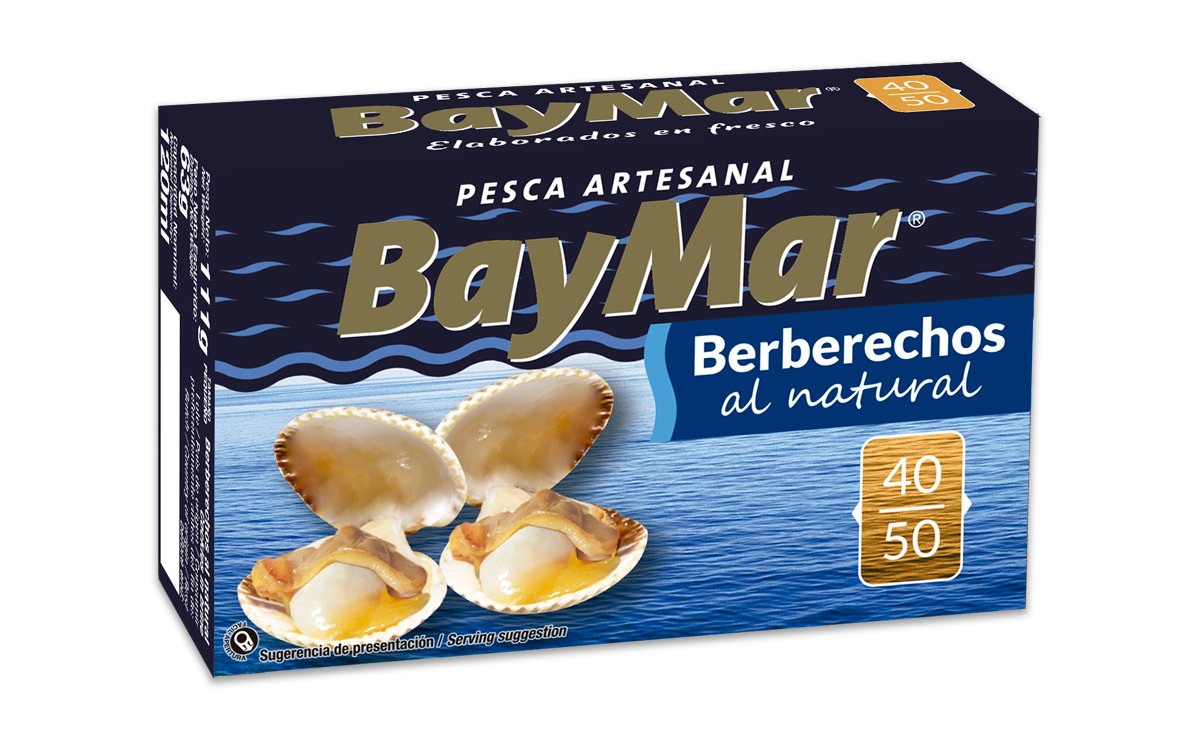 Escopinyes al natural Pesca artesanal 40/50 peces. 120 ml