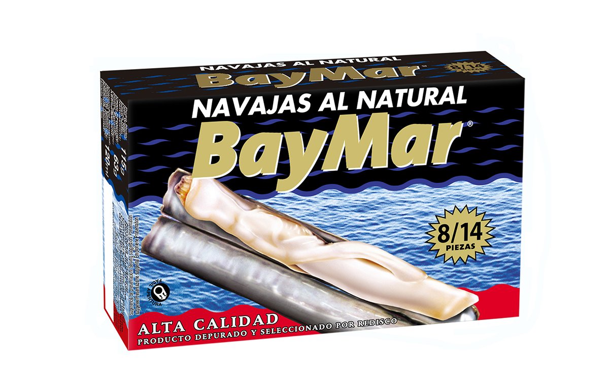 Navajas al natural 8/14 piezas. 120 ml